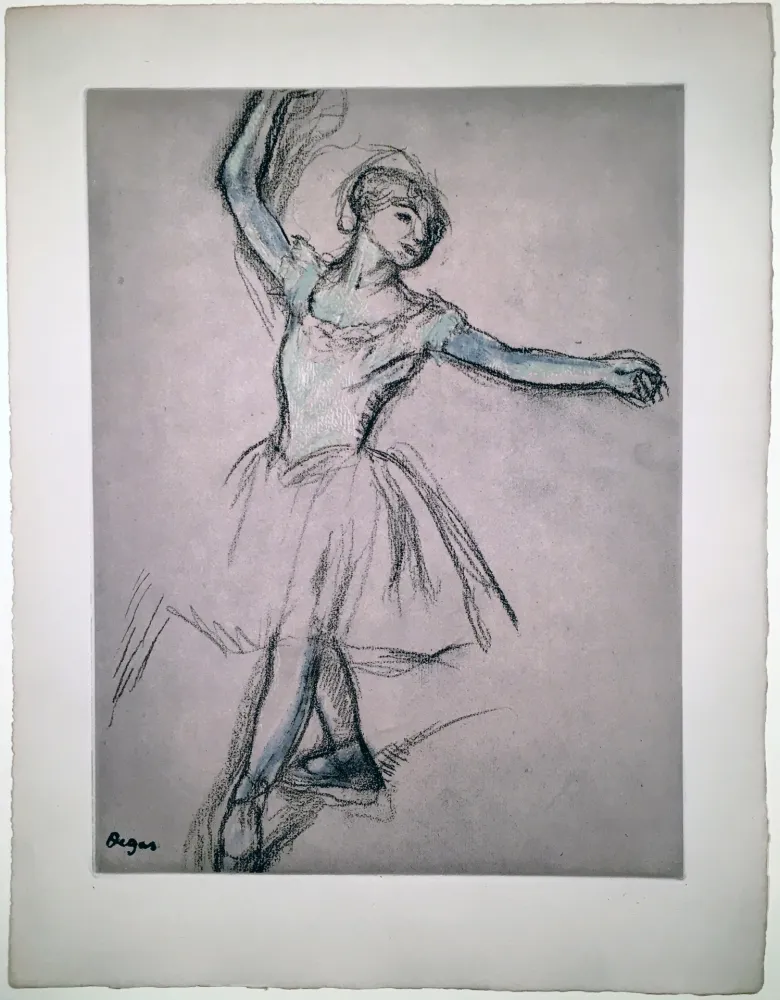 Etching And Aquatint Degas - Danseuse (étude, vers 1878)