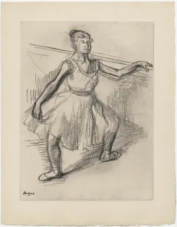 Engraving Degas - Danseuse (étude, vers 1878)