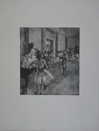 Woodcut Degas - La classe de Danse