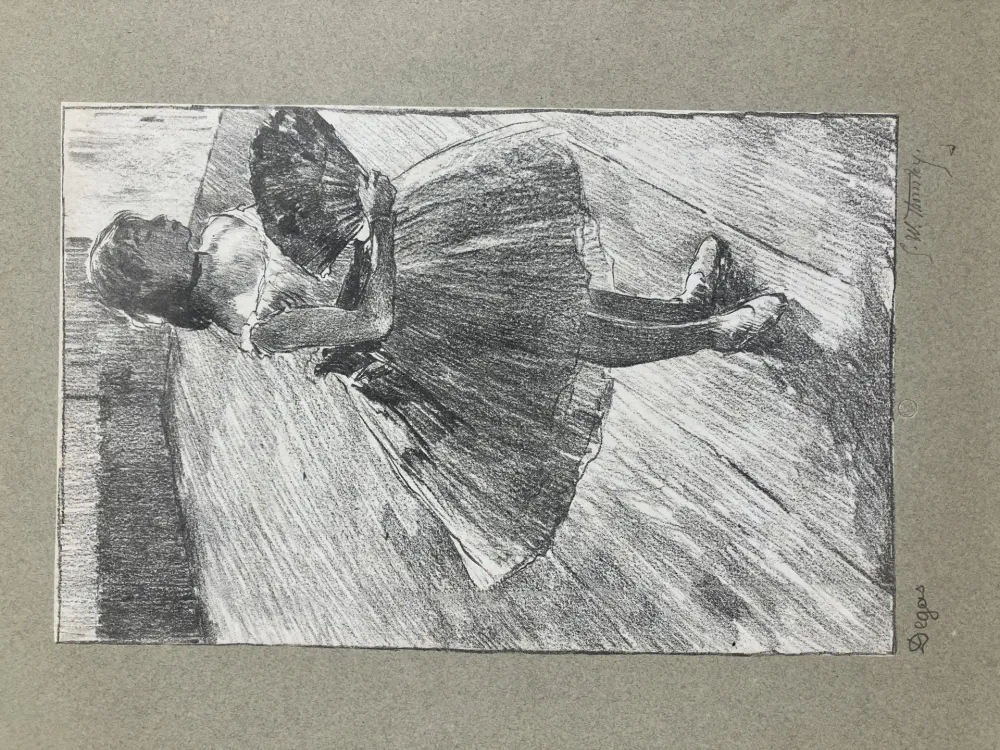 Lithograph Degas - Petite danseuse à l'éventail. 1888-1889