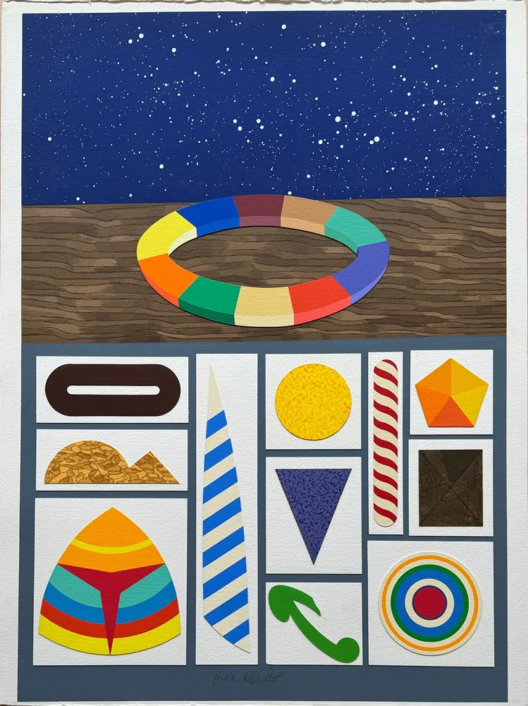 Screenprint Del Pezzo - Astrazione III