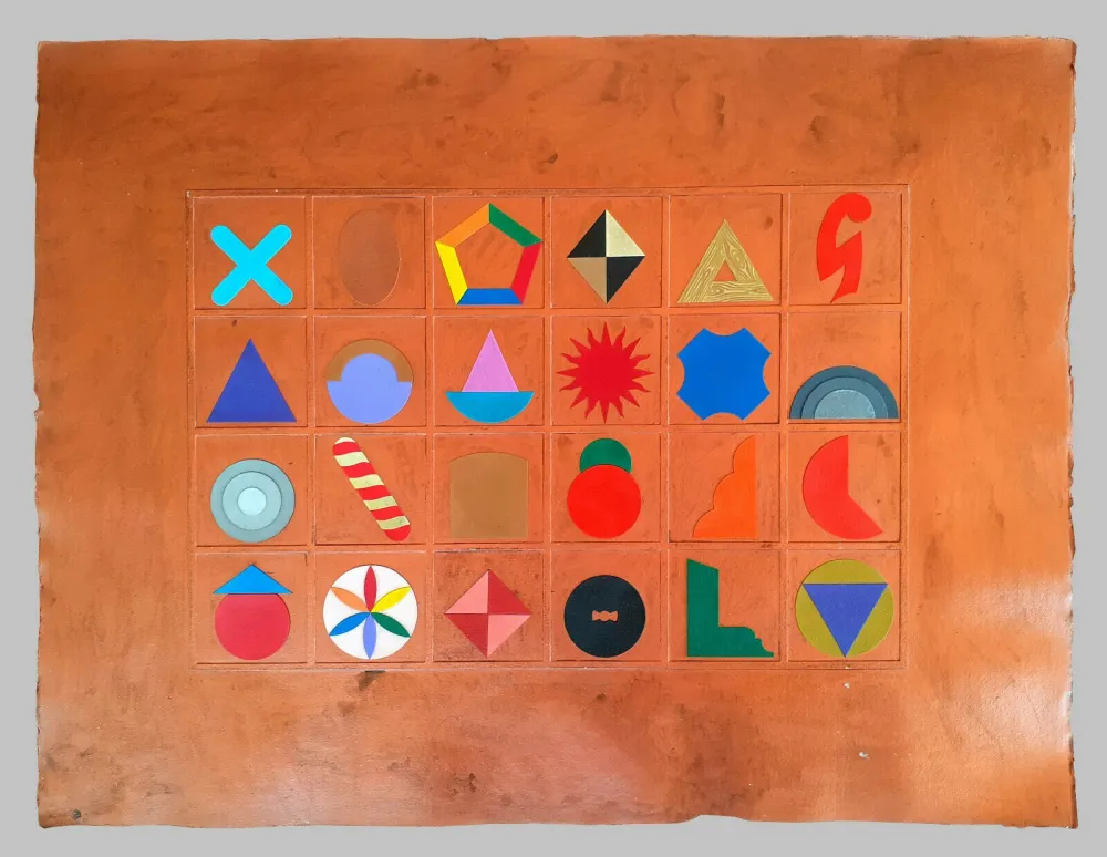 Screenprint Del Pezzo - Casellario