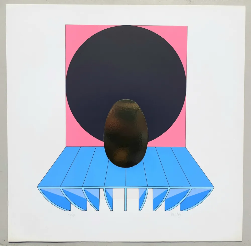 Screenprint Del Pezzo - Composizione