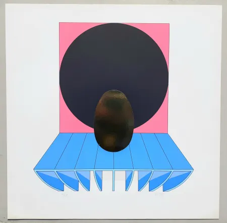 Screenprint Del Pezzo - Composizione