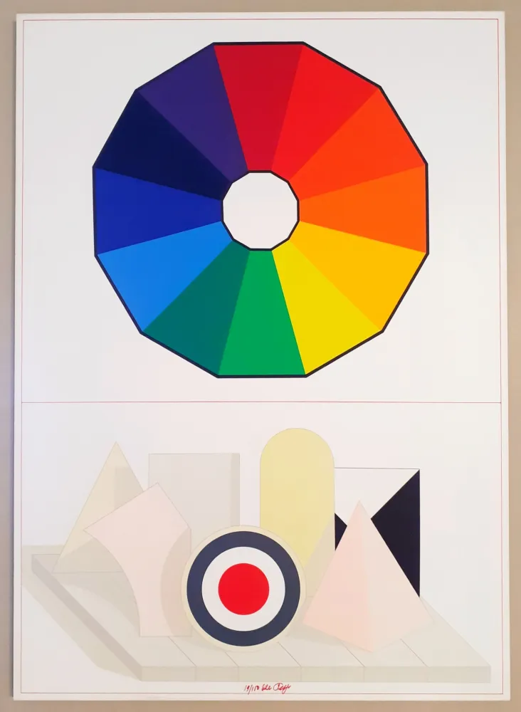 Screenprint Del Pezzo - Composizione