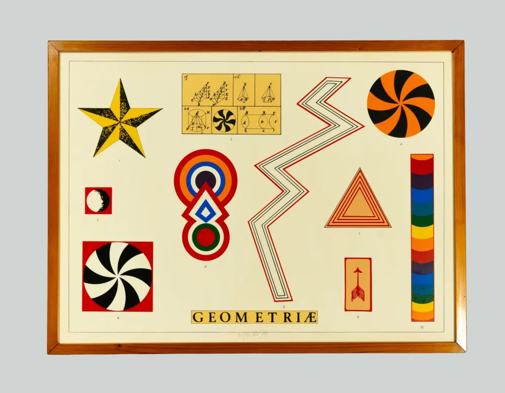 Lithograph Del Pezzo - Geometriae