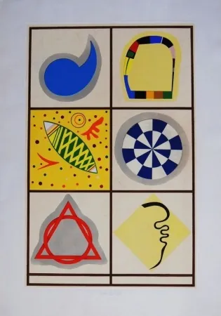 Screenprint Del Pezzo - Senza titolo