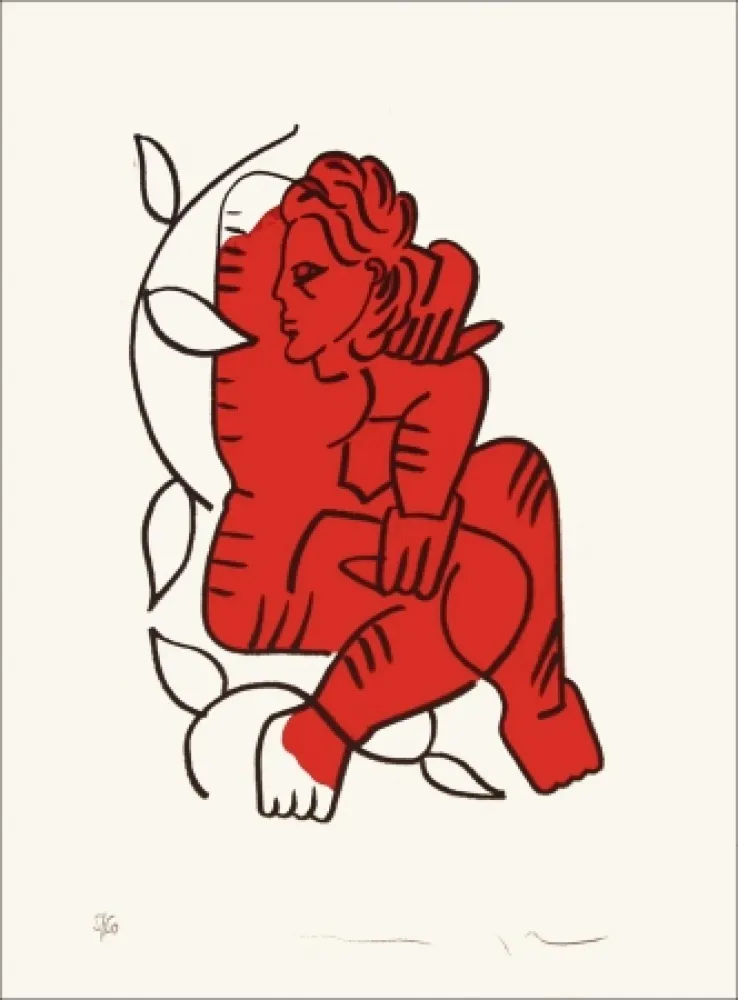 Lithograph Del Re - Chine