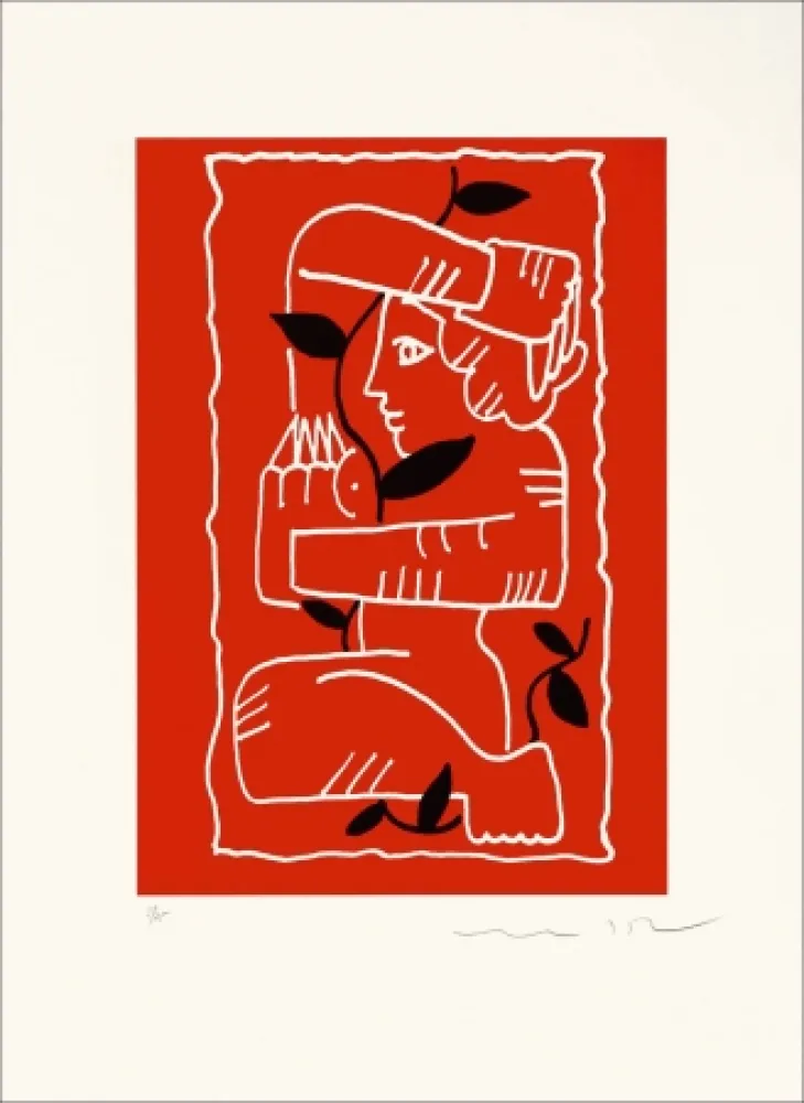 Lithograph Del Re - Mariage III