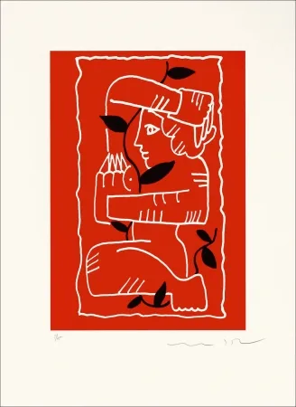 Lithograph Del Re - Mariage III