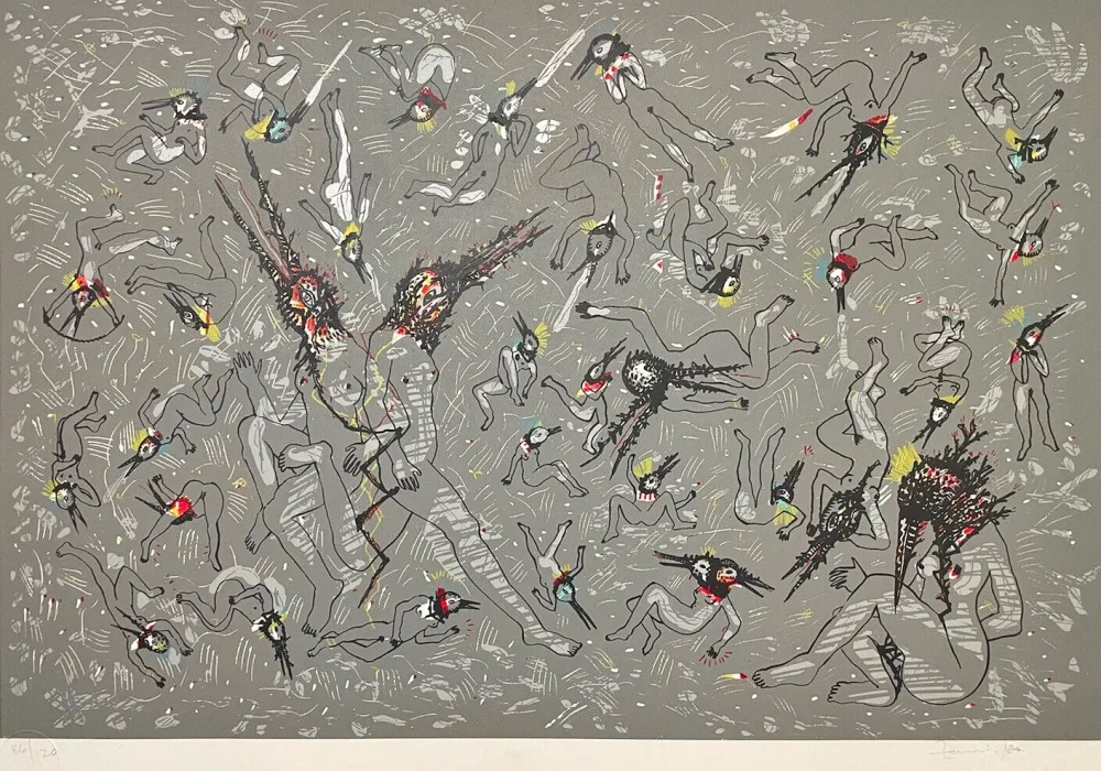 Screenprint Del Rio - Cuerpos celestial