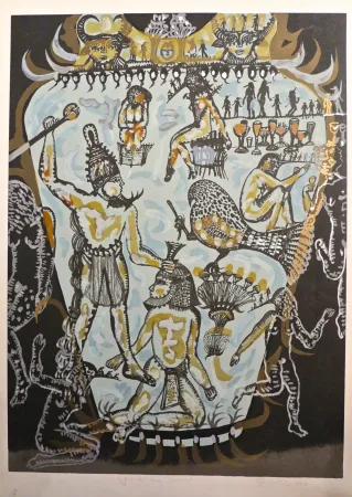 Lithograph Del Rio - Vaso del rey