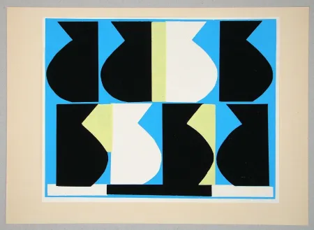 Screenprint Delahaut - Composition pour Art Abstrait