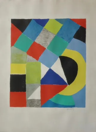 Lithograph Delaunay - Arlequin (Harlequin)