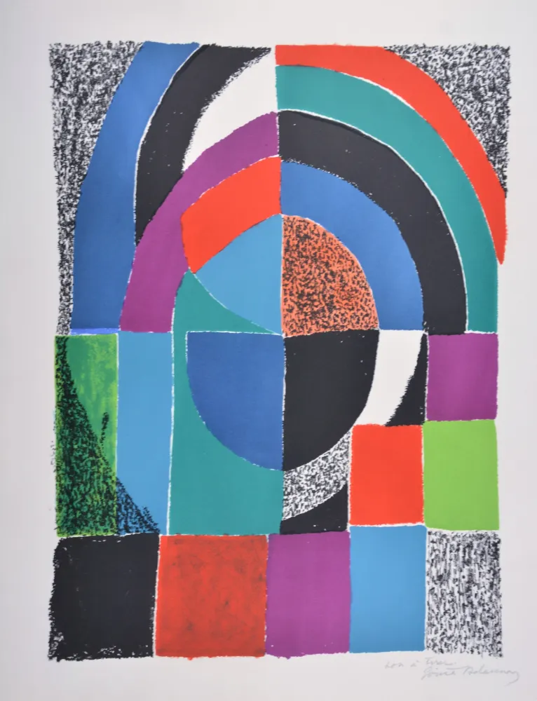 Lithograph Delaunay - Cathédrale 