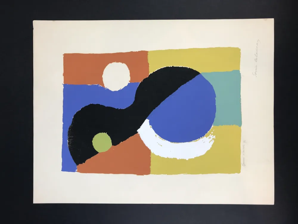 Lithograph Delaunay - Composition