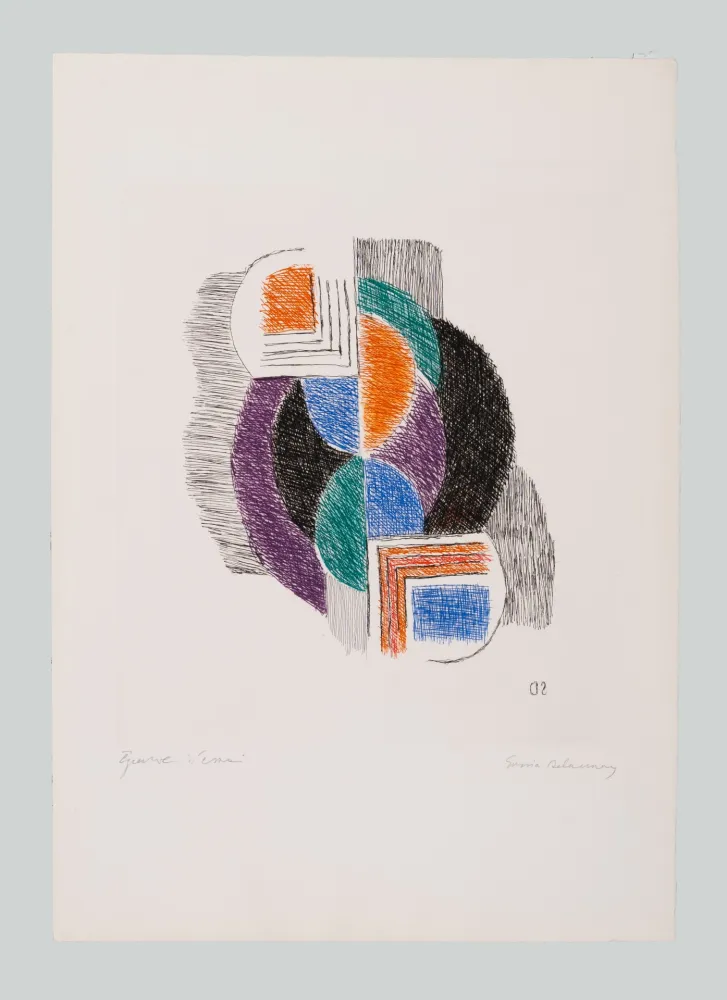Etching Delaunay - Composition