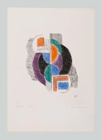 Etching Delaunay - Composition