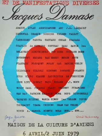 Lithograph Delaunay - Delaunay Sonia affiche originale, 1979, Hand signed/Jacques Damase signature/Art abstrait/Abstract