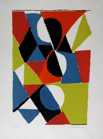 Lithograph Delaunay - Granada, 1970 - Hand-signed