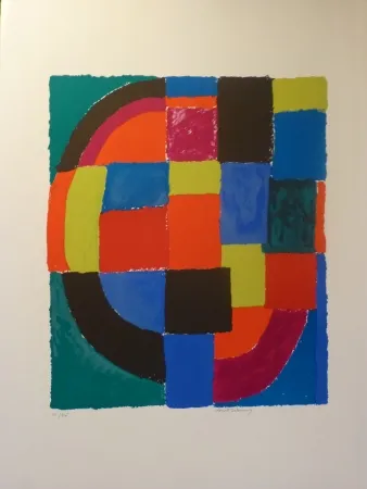 Lithograph Delaunay - Guépard 