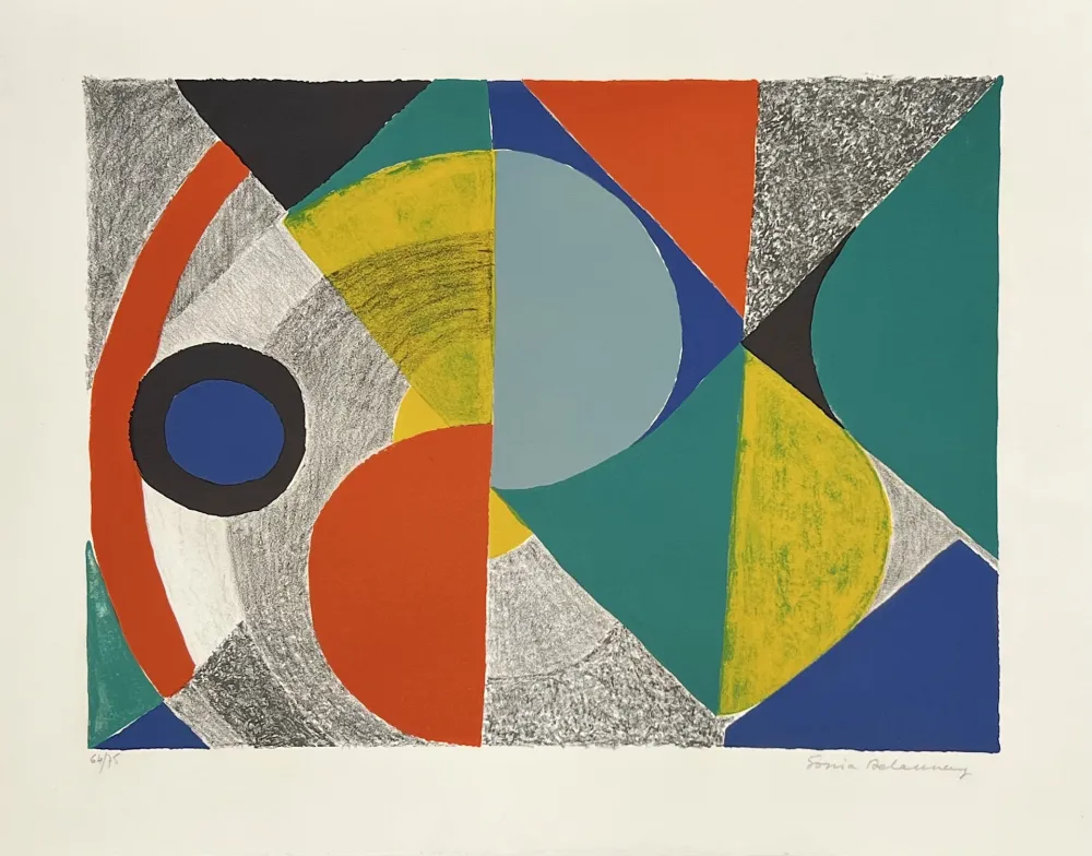 Lithograph Delaunay - Horizontale