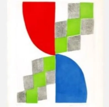 Etching Delaunay - Humanité circa 1970