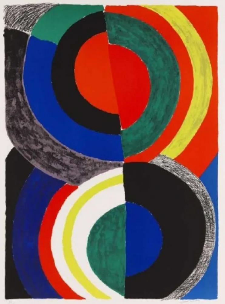 Lithograph Delaunay - Idole 
