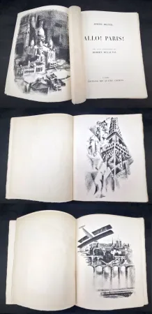 Illustrated Book Delaunay - J. Delteil. ALLÔ ! PARIS ! avec 20 lithographies par Robert Delaunay (1929)