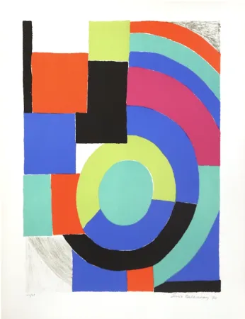 Lithograph Delaunay - La Verte