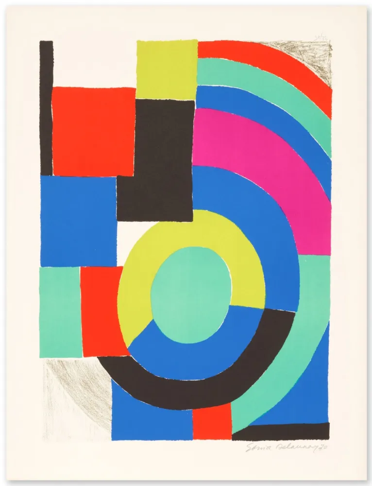 Lithograph Delaunay - La Verte 