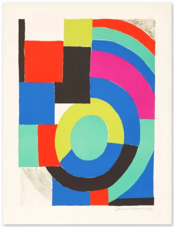Lithograph Delaunay - La Verte 