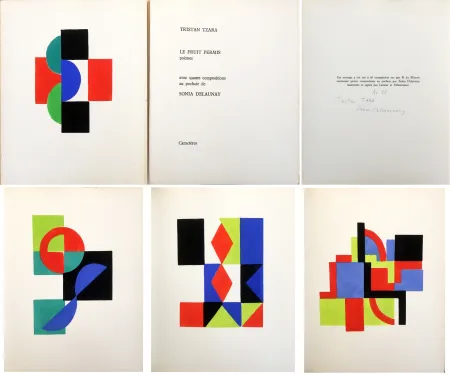 Illustrated Book Delaunay - LE FRUIT PERMIS. 4 pochoirs et poèmes de Tristan Tzara (1956)