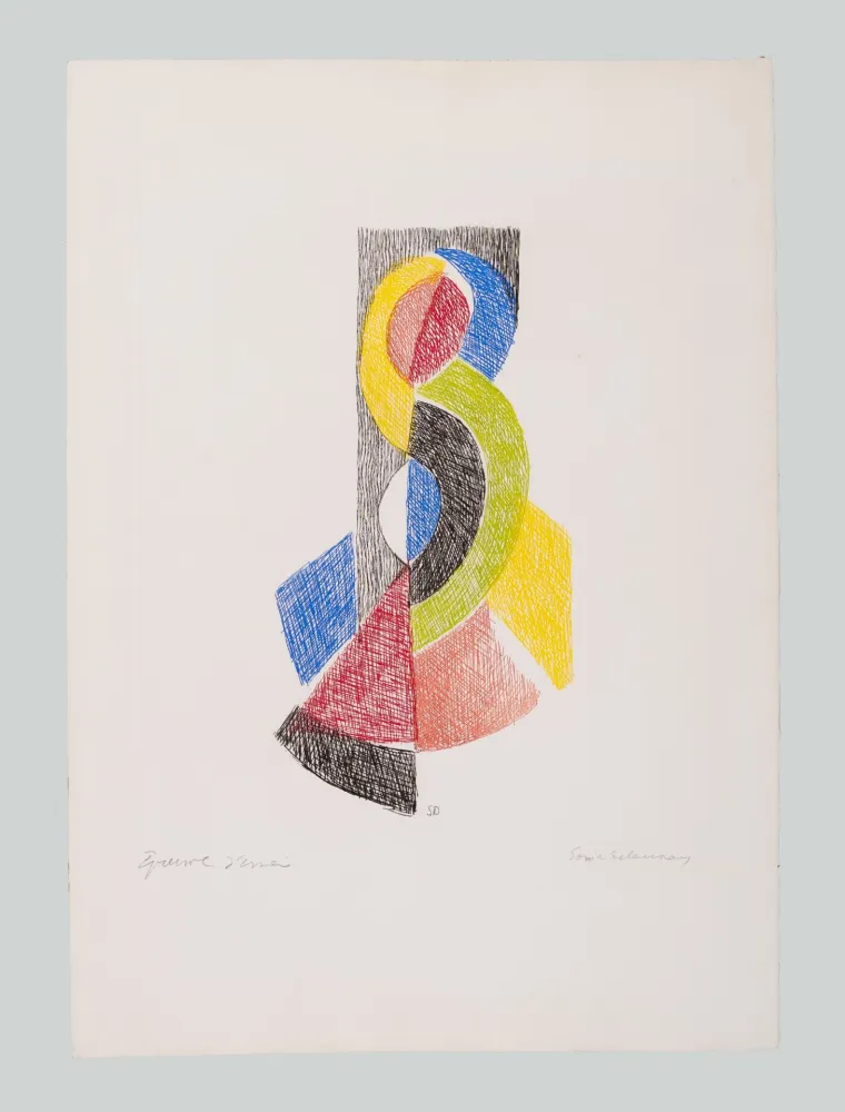 Etching Delaunay - Le rythme VI