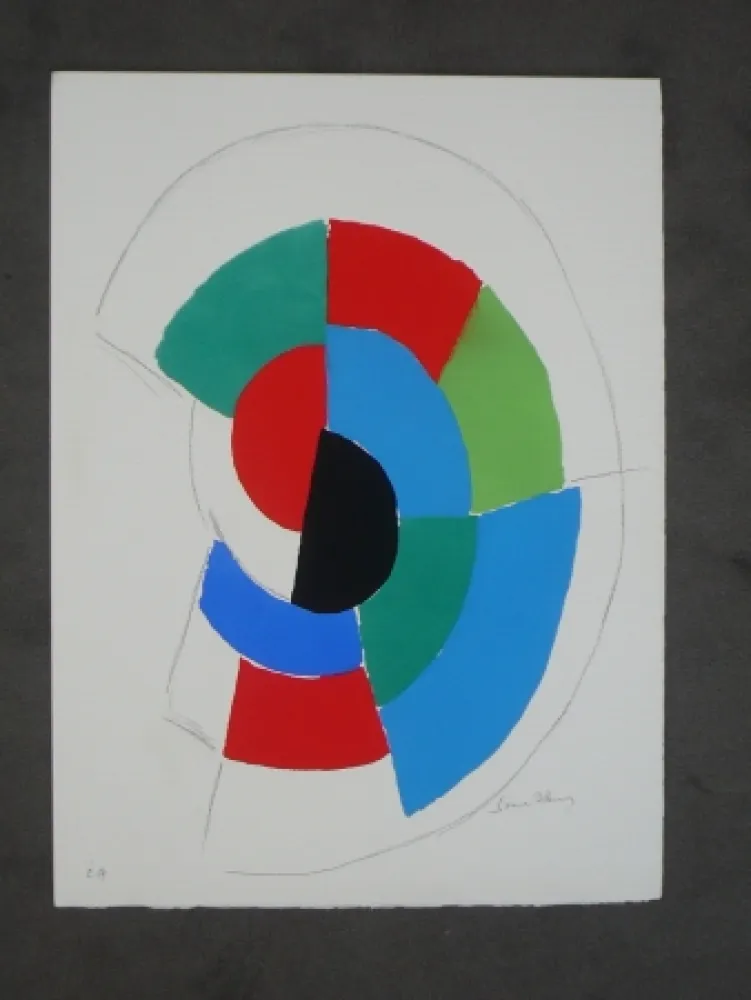 Pochoir Delaunay - Les  illumination de Rimbaud