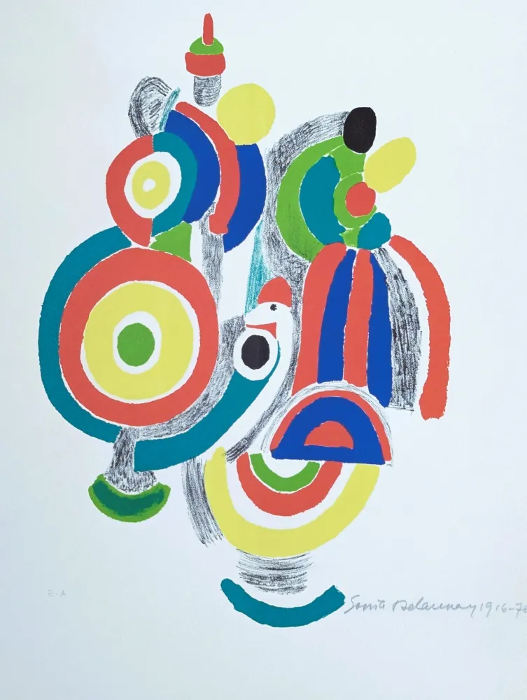 Lithograph Delaunay - Les Jouets Portugais 