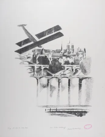 Lithograph Delaunay - Les Ponts et Notre Dame, 1969