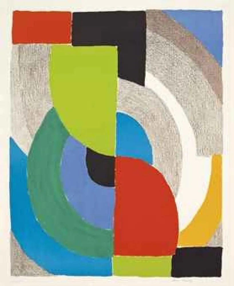 Screenprint Delaunay - Olympie