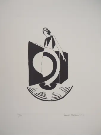 Lithograph Delaunay - Robe Graphique Art Déco