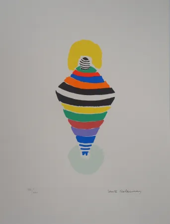 Lithograph Delaunay - Robe-toupie, Rio