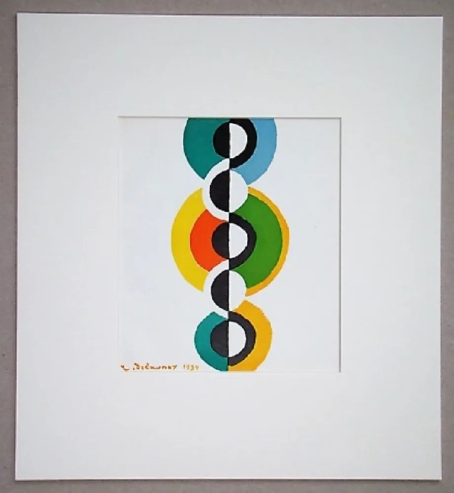 Lithograph Delaunay - Rythme et tour, 1934