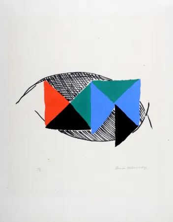 Lithograph Delaunay - Rythmes, 1966 - Hand-signed