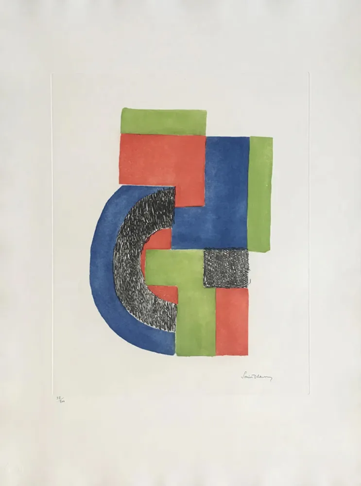 Lithograph Delaunay - Totem