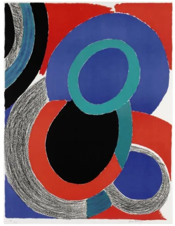 Lithograph Delaunay - Vol de nuit