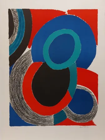 Lithograph Delaunay - Vol de nuit 