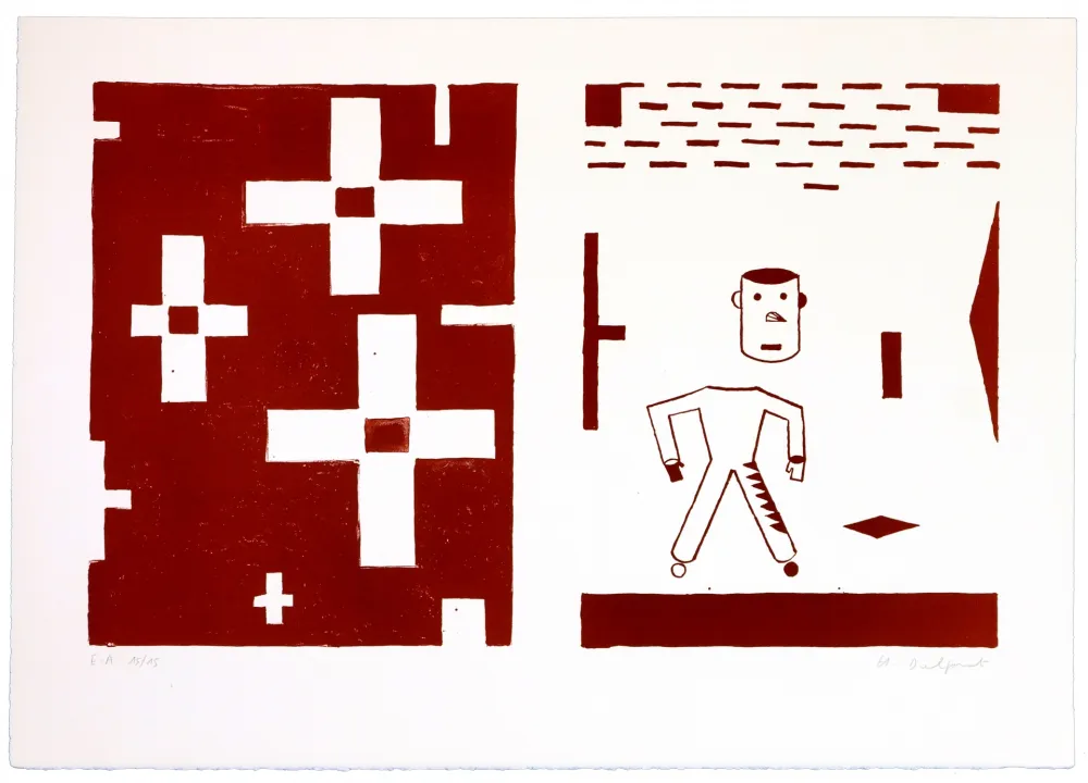 Lithograph Delprat - Sans titre