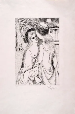 Engraving Delvaux - Douce Nuit