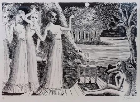 Lithograph Delvaux - Le Bout du monde