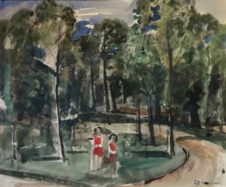 Multiple Delvaux - Sans Titre (Paysage à Huy)