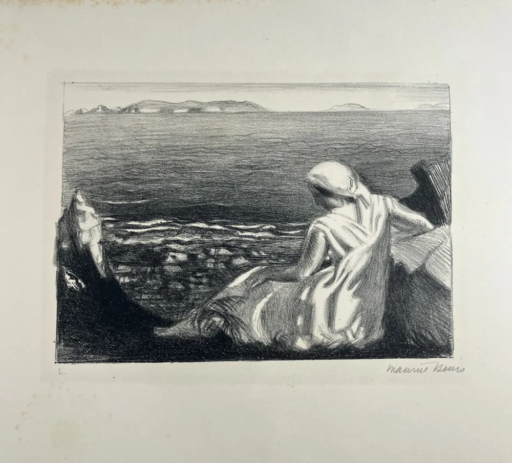 Lithograph Denis - Solitude. 1925.